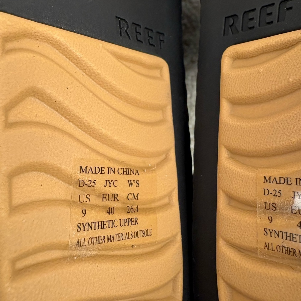 Reef Women’s Water Vista Sandals in Black and Tan-Water Friendly Construction - Picture 8 of 8